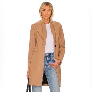 All Saints Lyris Wool + Cashmere Blend Coat